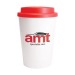 Tasse à café à emporter en plastique à double paroi 340ml/12oz **, Mug et tasse en plastique publicitaire