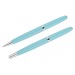 Parure de stylos pastel, Parure avec stylo roller publicitaire