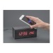 Horloge de bureau avec chargeur à induction, horloge et pendulette publicitaire