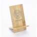 Support de téléphone en bambou, Porte-téléphone portable et support, socle, base pour smartphone publicitaire