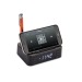 Réveil avec chargeur inductif CLOCKI, Porte-téléphone portable et support, socle, base pour smartphone publicitaire