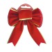 Nœud velours rouge et or taille S, décoration et objet de Noël publicitaire