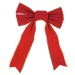 Nœud velours rouge et or taille M, décoration et objet de Noël publicitaire