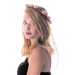 Couronne de fleurs roses, couronne publicitaire