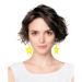 Boucles d'oreilles néon star x2 jaune cadeau d’entreprise
