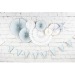 GUIRLANDE FANIONS FESTONNES BLEU PASTEL ET OR 3M cadeau d’entreprise