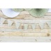 GUIRLANDE FANIONS SHABBY 3M, guirlande de fanions en papier publicitaire