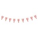 GUIRLANDE FANIONS FESTONNES ROUGE RAYE BLANC ET OR cadeau d’entreprise