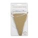 GUIRLANDE FANIONS FESTONNES KRAFT ET OR 3M cadeau d’entreprise