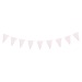 Guirlande fanions festonnés rose pastel et or 3m cadeau d’entreprise