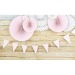 Guirlande fanions festonnés rose pastel et or 3m cadeau d’entreprise