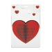 COEUR ROUGE ALVEOLE, coeur  publicitaire
