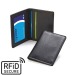 Porte-cartes anti-RFiD en cuir Sandringham, Etui et porte-cartes anti-RFID publicitaire