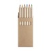 ARA 6 crayons de couleur, Crayon de couleur publicitaire