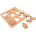 Puzzle Simba, Animal en bois publicitaire