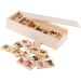 Jeu domino enfant, Animal en bois publicitaire