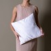 Coussin satin 40x40cm, coussin publicitaire