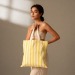 Sac coton rayé 38x40cm 180g/m², sac coton publicitaire