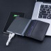 Porte-cartes anti-RFID en Cuir Recyclé avec batterie 3000mAh, Etui et porte-cartes anti-RFID publicitaire