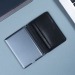 Porte-cartes anti-RFID en Cuir Recyclé avec batterie 3000mAh, Etui et porte-cartes anti-RFID publicitaire