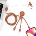 Mr Bio Long - Câble d'1M avec une double entrée type C/USB cadeau d’entreprise