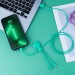 Mr Bio Long - Câble d'1M avec une double entrée type C/USB, câble de chargement publicitaire