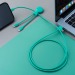 Mr Bio Long - Câble d'1M avec une double entrée type C/USB, câble de chargement publicitaire