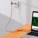 Mr Bio Long - Câble d'1M avec une double entrée type C/USB, câble de chargement publicitaire