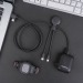 Mr Bio Long - Câble d'1M avec une double entrée type C/USB cadeau d’entreprise