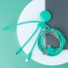 Mr Bio Long - Câble d'1M avec une double entrée type C/USB, câble de chargement publicitaire