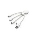 Mr Bio Smart - Câble de charge multi-connecteurs Double entrée Type-C USB NFC cadeau d’entreprise