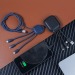 Ine Smart long - Câble de charge multi-connecteurs Double entrée Type-C USB 1m cadeau d’entreprise