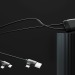 ICE-C - Câble de charge multi-connecteurs d'1 mètre avec transfert de données, câble de chargement publicitaire