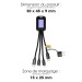 Câble 5 en 1 - 2.4A - Charge rapide RABS certifié, câble de chargement publicitaire
