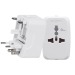 Adaptateur universel de voyage - Blanc cadeau d’entreprise