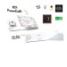 Carte de voeux Carré de chocolat 4g Bio avec bague personnalisable, Carte de voeux publicitaire