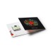 Carte de voeux Carré de chocolat 4g Bio avec bague personnalisable cadeau d’entreprise