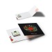 Carte de voeux Carré de chocolat 4g Bio avec bague personnalisable cadeau d’entreprise