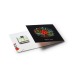 Carte de voeux Carré de chocolat 4g Bio avec bague personnalisable cadeau d’entreprise