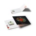 Carte de voeux Carré de chocolat 4g Bio avec bague personnalisable cadeau d’entreprise