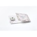 Carte de voeux Carré de chocolat 4g Bio avec bague personnalisable, Carte de voeux publicitaire