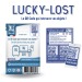 Pack Lucky-lost 2 QR Codes adhésif et 1 badge PVC offert cadeau d’entreprise