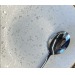 Assiette blanche en grès, assiette publicitaire