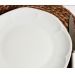 Assiette plate florale, assiette publicitaire