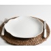 Assiette plate design nuage, assiette publicitaire