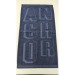Serviette éponge personnalisée relief jacquard embossée 50x70 cm cadeau d’entreprise