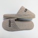 Chaussons de luxe en nid d'abeille avec logo brodé cadeau d’entreprise