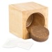 Pot cube bois mini avec graines d'épicéa en boite Star-Box - Epicéa cadeau d’entreprise