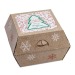 Coffret cadeau de Noël - Pots en argile, moules à pâtisserie en chocolat Père Noël et sapin de Noël, décoration et objet de Noël publicitaire