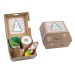 Coffret cadeau de Noël - Pots en argile, moules à pâtisserie en chocolat Père Noël et sapin de Noël cadeau d’entreprise